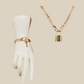 Louis Vuitton Lock and Key Necklace & Bracelet Set