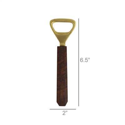 Argo Bottle Opener - Wood & Brass