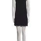 AllSaints Black Scoop Neck Mini Dress