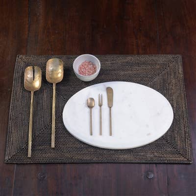 Brass Hayes Salad Servers