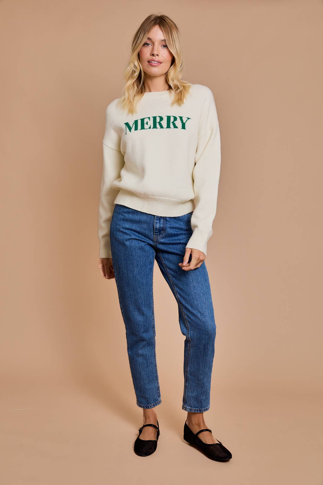 Round Neck Merry Pullover Sweater