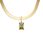 18K Italian Gold Over Silver              1.00ct. tw. Birthstone
Herringbone Necklace