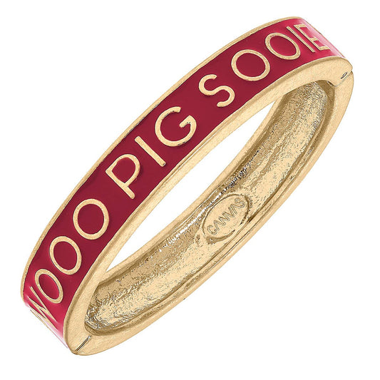 Canvas Style - Arkansas Razorbacks Enamel Hinge Bangle