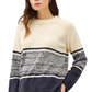 Be Cool Cozy Textured Sweater with Striped Gradient Design