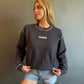 GANNI Isoli Dark Rose Relaxed Sweatshirt