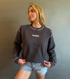 GANNI Isoli Dark Rose Relaxed Sweatshirt