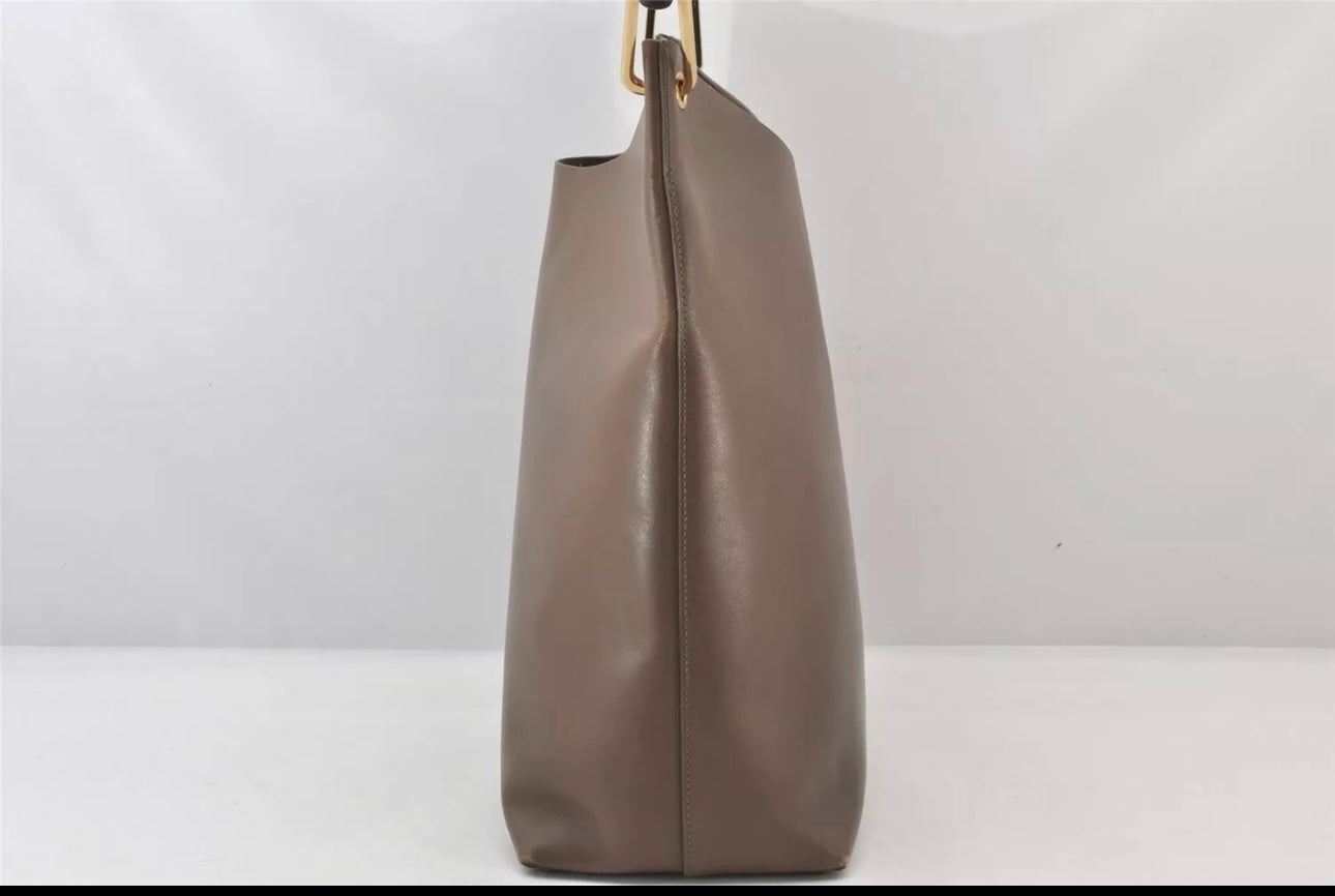 Gucci Vintage Brown Bamboo Handle Bag