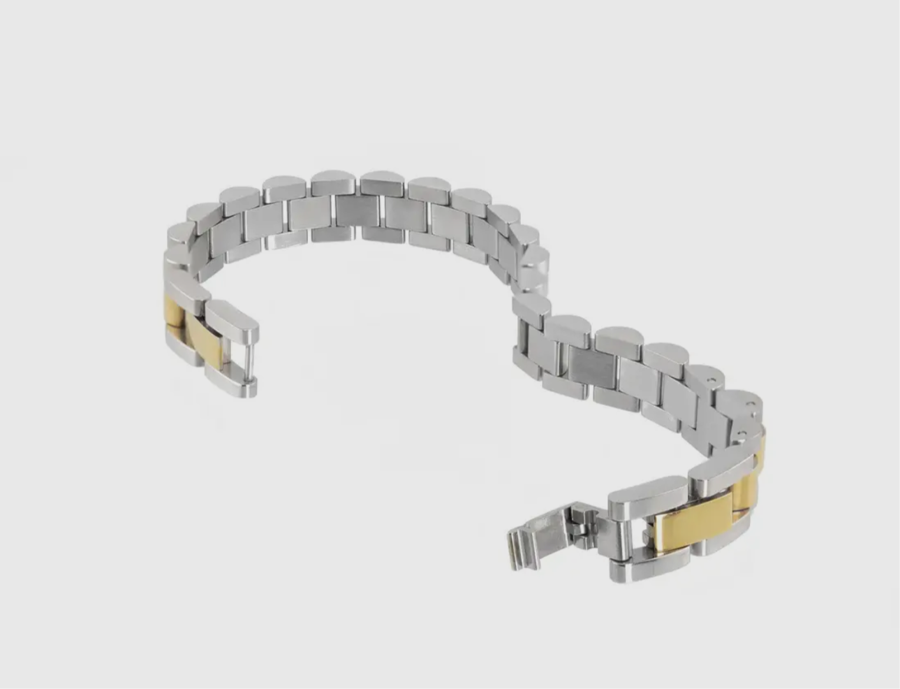 Brenda Grands Two Tone Watch Band Bracelet