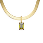 18K Italian Gold Over Silver              1.00ct. tw. Birthstone
Herringbone Necklace