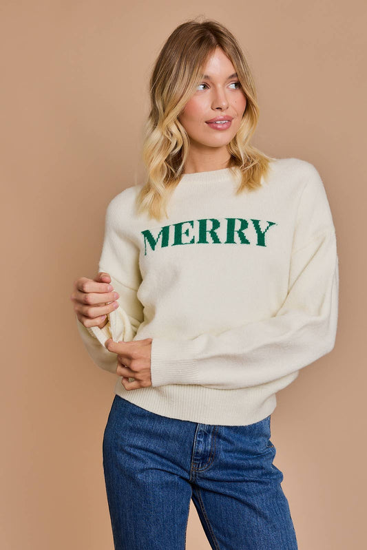 Round Neck Merry Pullover Sweater