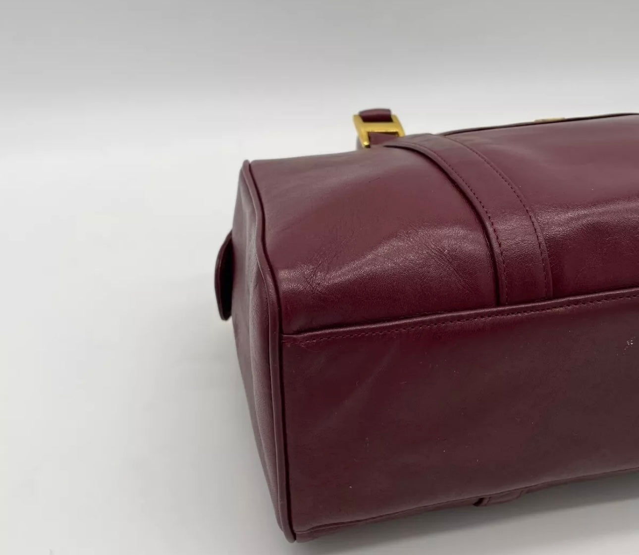 Christian Dior Bordeaux Red Boston Bag