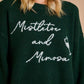 Mistletoes and Mimosas Oversized Sweater