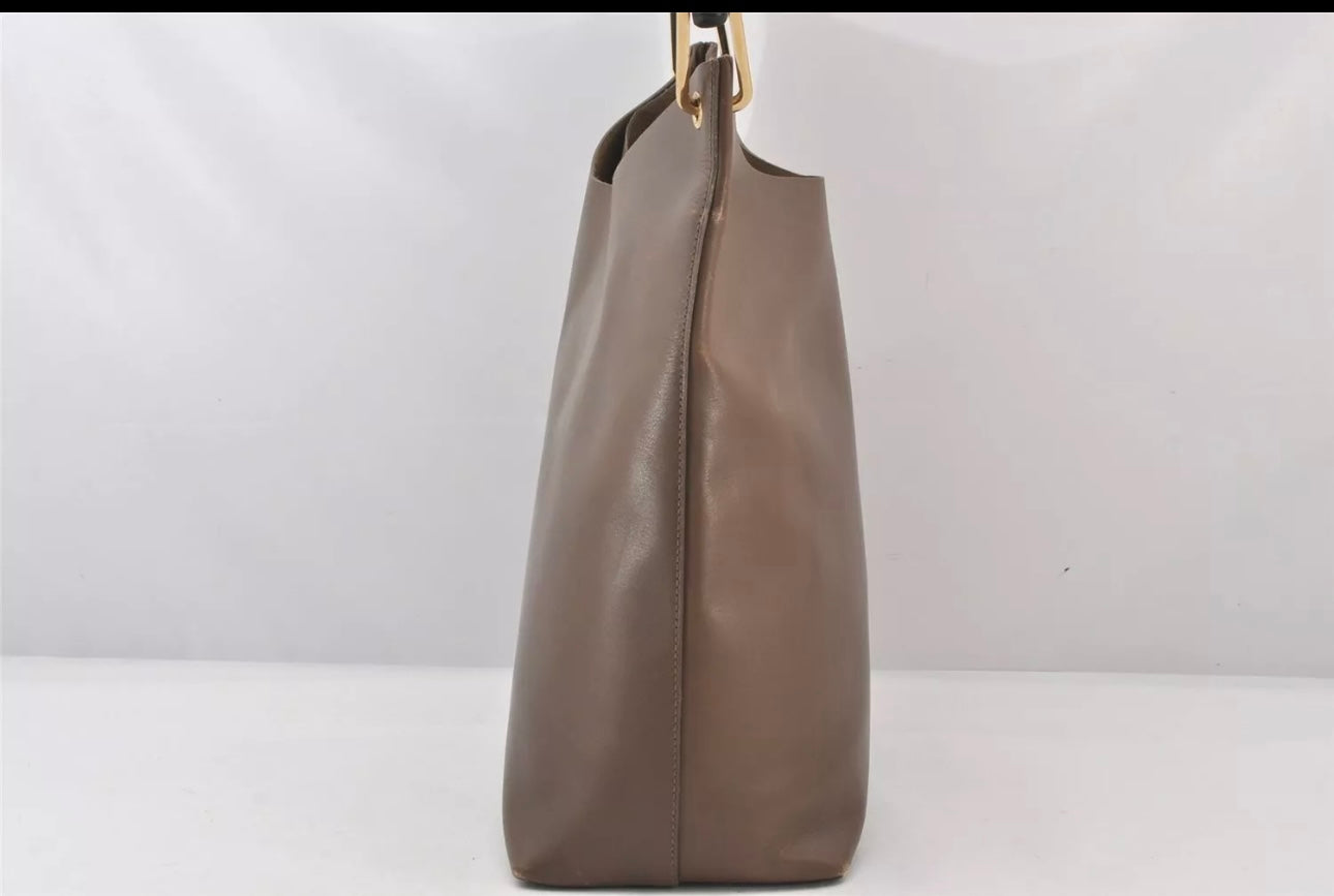 Gucci Vintage Brown Bamboo Handle Bag