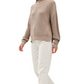 Be Cool Chunky Mockneck Sweater with seam down front