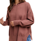 Wishlist Hooded Sweater with Side Slits