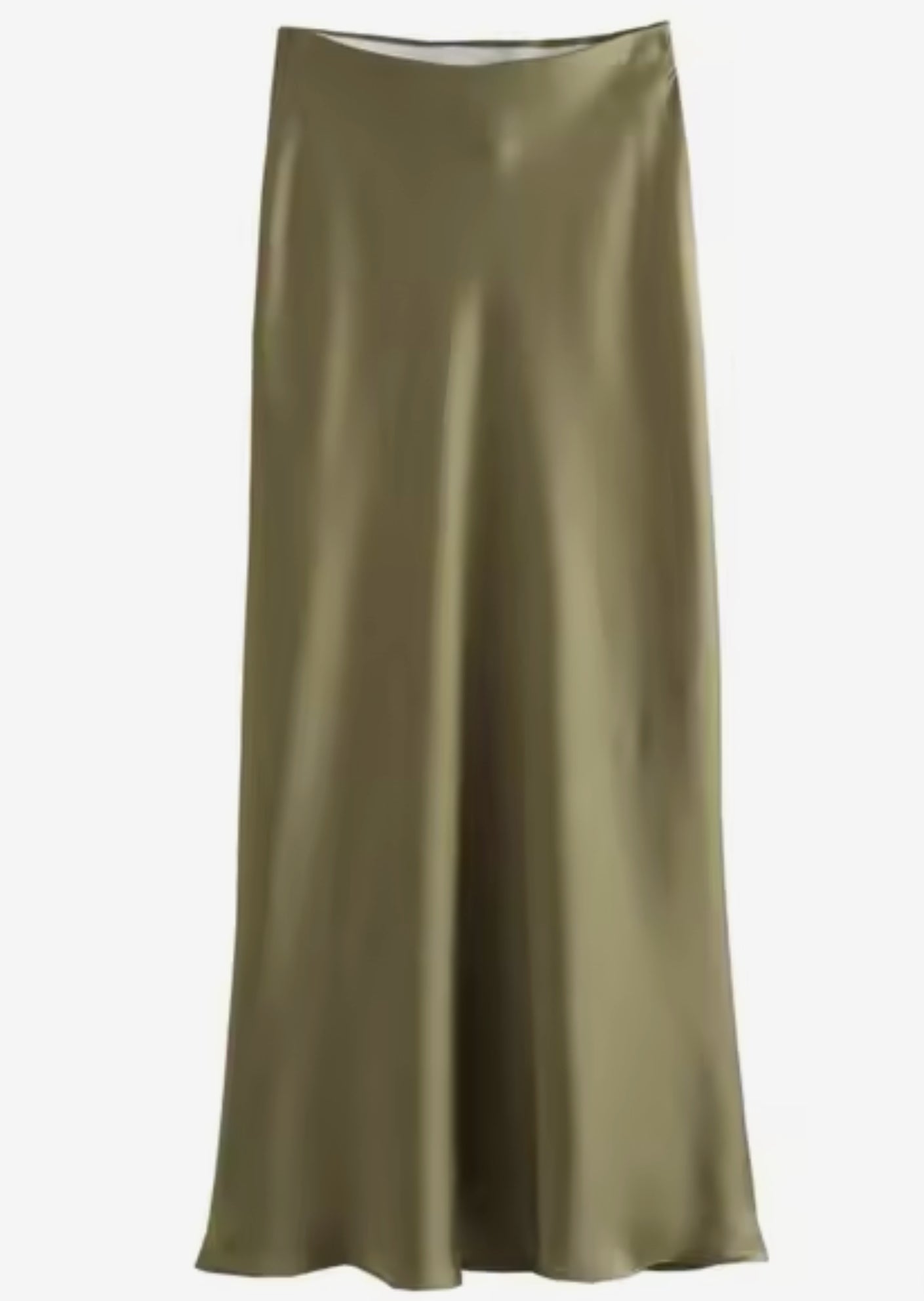 Satin Long Skirt