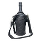 Mauritius Black Biker Jacket Wine Bottle Holder