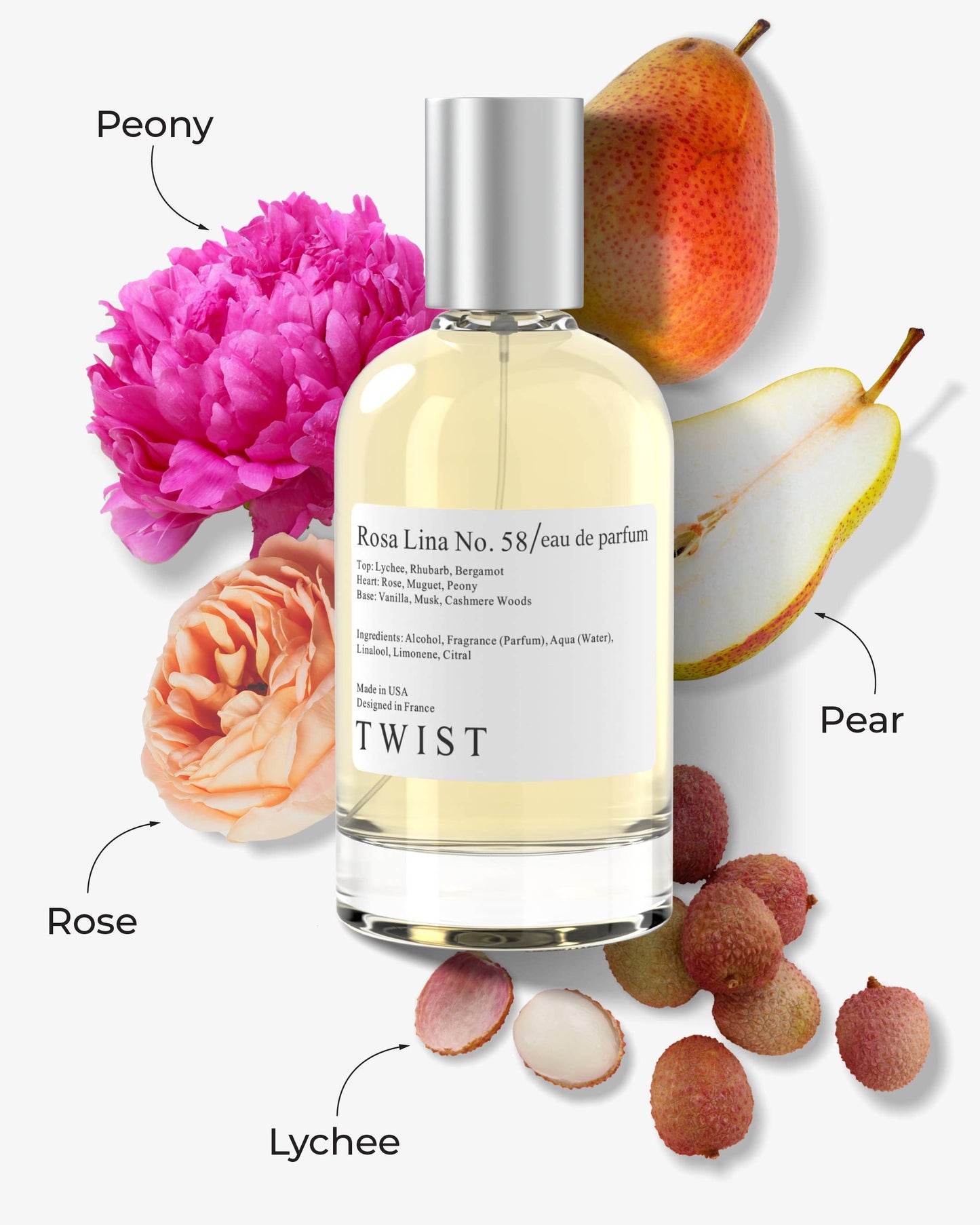 Twist Perfumes - Twist Rosa Lina No. 58 Inspired by Perfume De Marly Delina