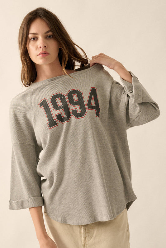 Vintage Canvas - 1994 Waffle-Knit Thermal Graphic Tee